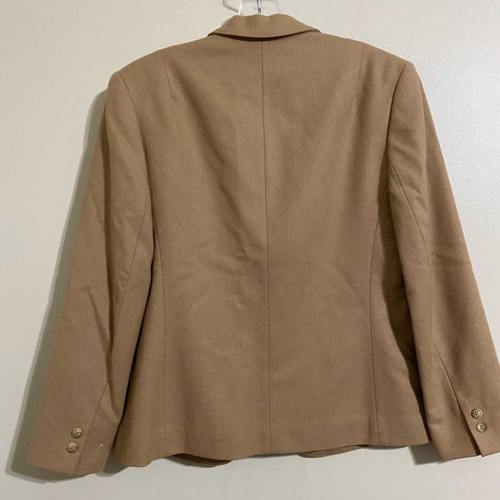 Pendleton tan virgin wool blazer petite small - Picture 4 of 4